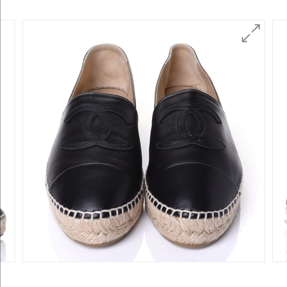Chanel Lambskin CC Espadrilles shoes